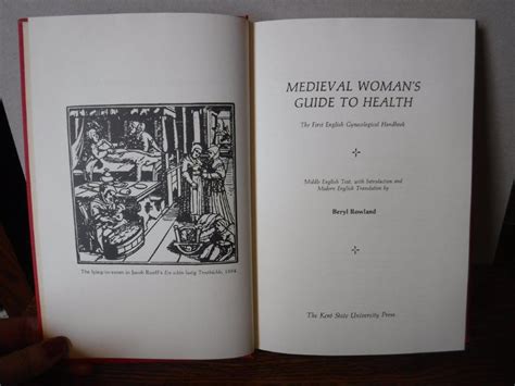 Medieval womans guide to health by beryl rowland. - Savage arms model 87d operating manual.