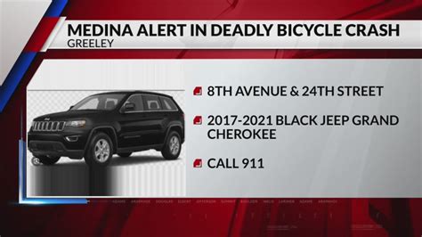 Medina Alert issued for Jeep involved in deadly hit-and-run