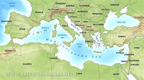 Mediterranean Sea - Geography