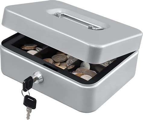 Medium Cash Box Money Tray Small Safe Storage Box …