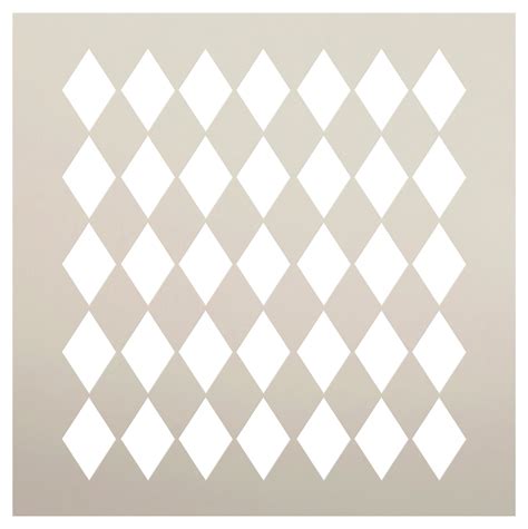 Medium Diamonds Stencil by StudioR12 Simple Repeating Pattern Small