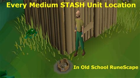 Medium stash unit osrs. Treasure Trails. Map clues are an image of a location the player needs to search to advance along their trail. Maps are found across all clue scroll difficulties. They are rough pictures of a very local area. If the map leads to an X, the player needs to take a spade to the place indicated on the map with the X and dig there. 