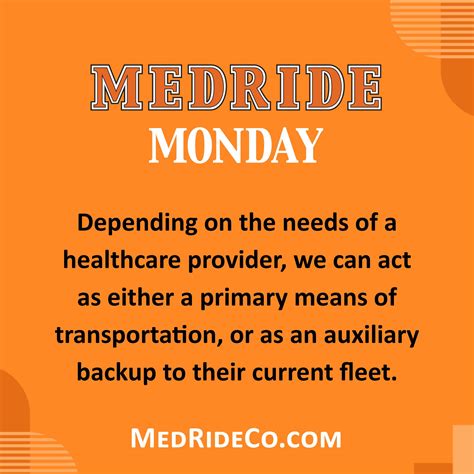 Medride transportation.  Whether you need a dedicated primary transporta...