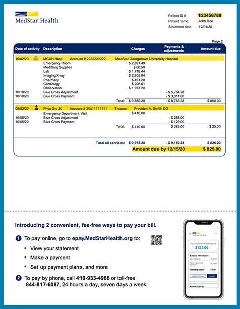 Medstar health pay bill. Employees can view their pay stubs with the MedStar Health Paperless Pay by accessing the login web portal. Login requires inputting a username and password or PIN as well as verif... 