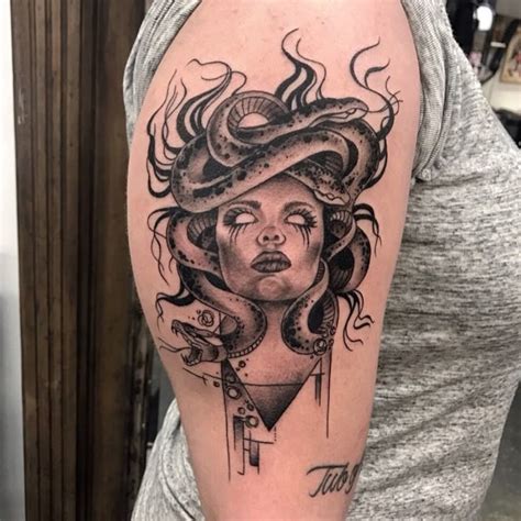 Medusa tattoo done by Jax at North Coast Body Mod in Mentor, OH 