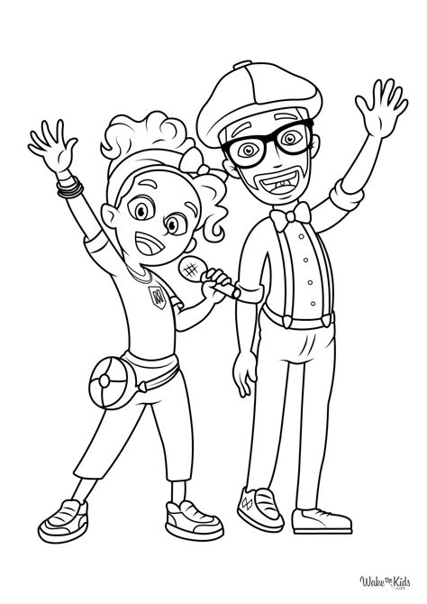 Meekah Coloring Pages