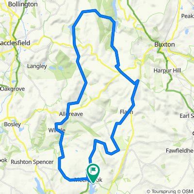 Meerbrook - Planning Your Cycling Route around Leek