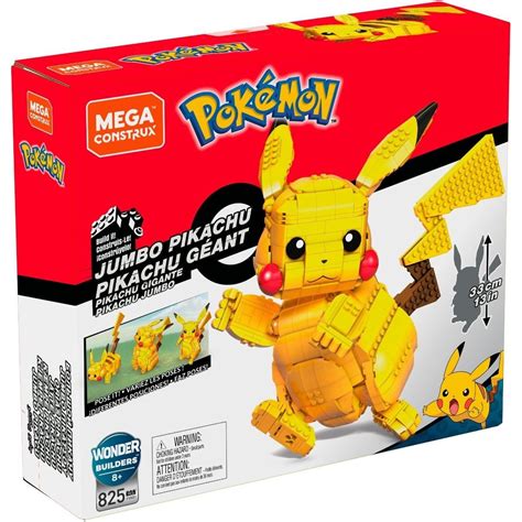 MEGA Pokemon Building Kit Motion Pikachu (1092 Pieces) for Collectors 