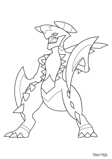 Mega Garchomp Pages Coloring Pages