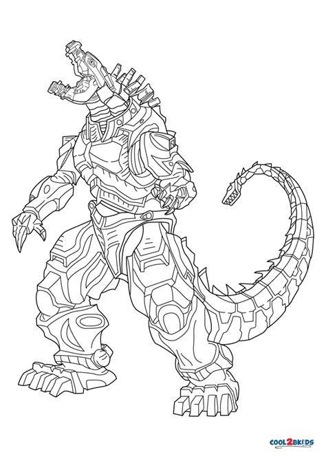 Mega Godzilla Coloring Pages
