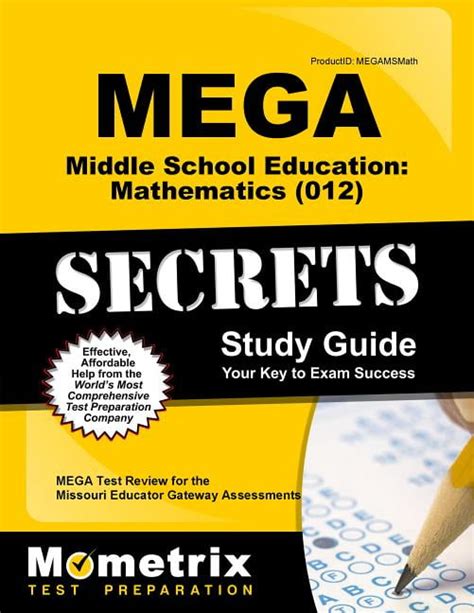 Mega middle school education mathematics 012 secrets study guide mega test review for the missouri educator. - Chemists guide to density functional theory.