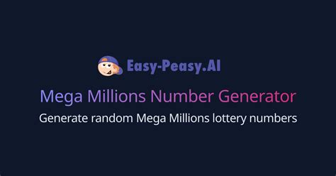 Mega millions number generator based on previous results.  Automatically generate multiple...