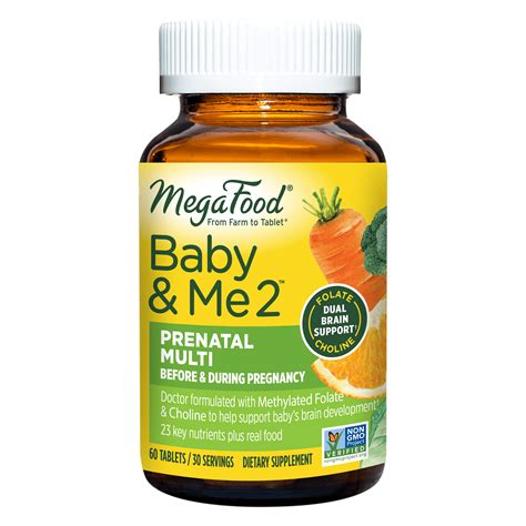 MegaFood, Baby & Me 2 Prenatal Multi, Prenatal and Postnatal …