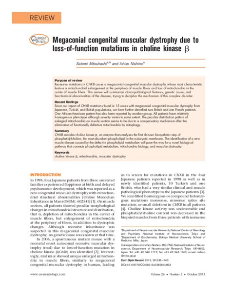 Megaconial congenital muscular dystrophy due to loss-of …