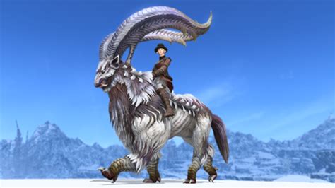 This is the mount &quot;Megalotragus&quot; that appeared in the 3rd Restoration of the Holy See of Ishgard. The body is * May your Eorzean days be filled with happiness ! :) * HOME. Adventure companion. Mount. ... A two-seater mount that you can get from Recruit a friend campaign. “Amber Draught Chocobo” that is big even if Lalafell …. 