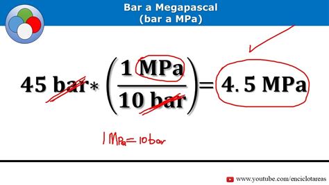Megapascal to Bar Converter Math Tools. 