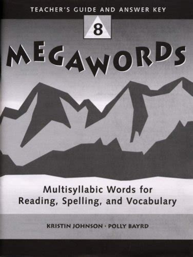 Megawords 8teachers guide and answer key. - Greenstep leed green associate study guide.