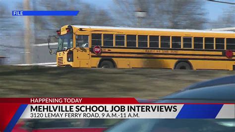 Mehlville School District holding job interviews today