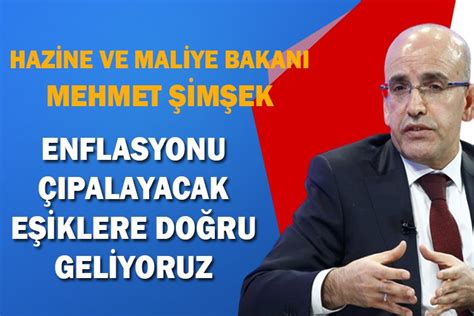 Mehmet Şimşek: ‘Enflasyonu çıpalayacak eşiklere doğru geliyoruz’