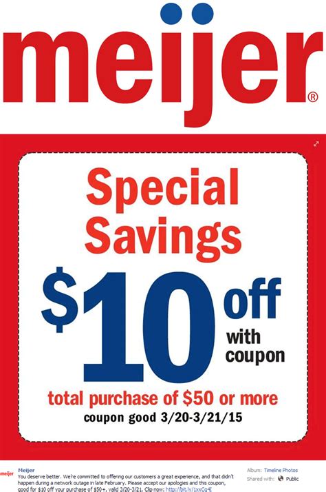 Meijer $10 off $50. Things To Know About Meijer $10 off $50. 