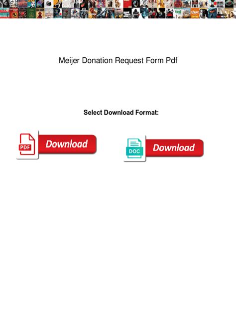 Meijer Donation Request