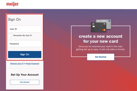 Log in from anywhere with a design optimized for any device. Manage your account your way with all the features you enjoyed before—and more. Manage your Meijer credit …. 
