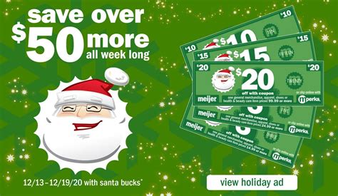 Your Santa Bucks are good towards your general merchandise, apparel, health and beauty items purchases made today and tomorrow only (12/11-12/12). Here's what you'll find: $3 off your $14.99+ general merchandise, apparel, health and beauty items