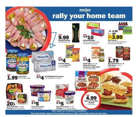 Get the best deals from the Meijer weekly sales ad this week and from many other stores! See other current and super early weekly ad scans including the Target Ad, Walgreens Ad, CVS Ad, Dollar General Ad, Kroger Ad Weekly Ad Previews Page. Plan your shopping trip ahead of time and get your coupons ready for the new Meijer weekly ad preview!. 