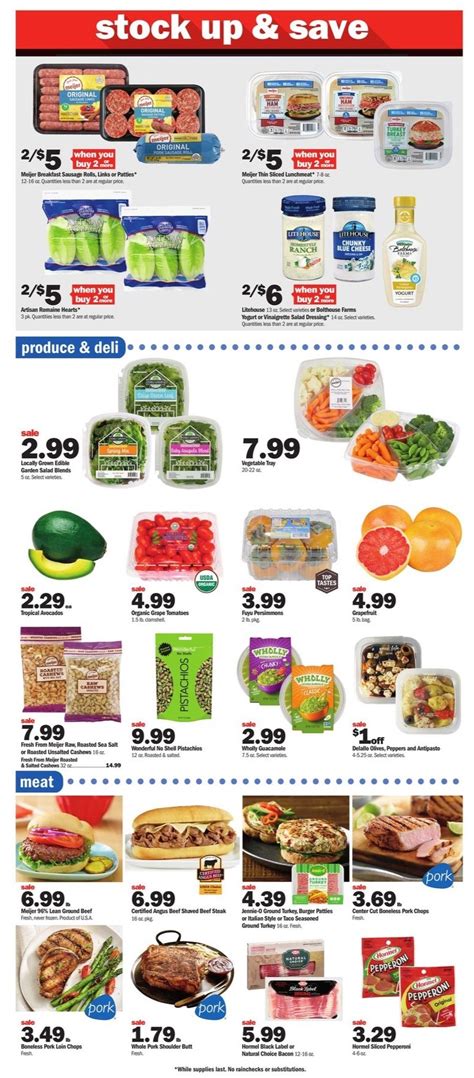 Browse the latest Meijer catalogue in Big Rapids MI "Weekly Ad" valid from from 10/5 to until 18/5 and start saving now! Other Discount Stores catalogs in Big Rapids MI. The nearest stores of Meijer in Big Rapids MI and surroundings. 15400 Waldron Way. 49307 - Big Rapids MI. Open. 2.58 km.