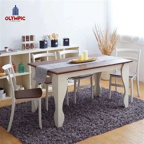 Meja makan olympic dining table winston set kursi 4pcs 【пըጊаሸефαчузвυщυгле】