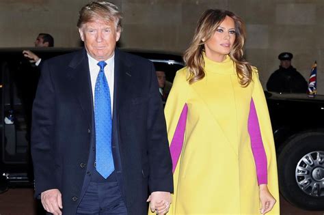 Melania Trump stuns in yellow cape for meeting with …