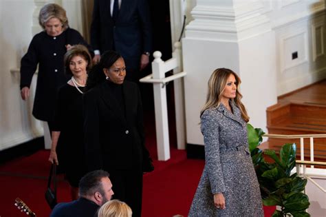 Melania Trump takes her place in the former first ladies club with Rosalynn Carter memorial service appearance