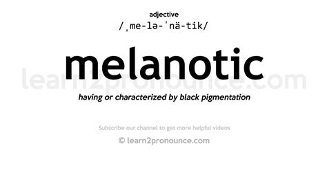 Melanotic Definition & Meaning Dictionary.com