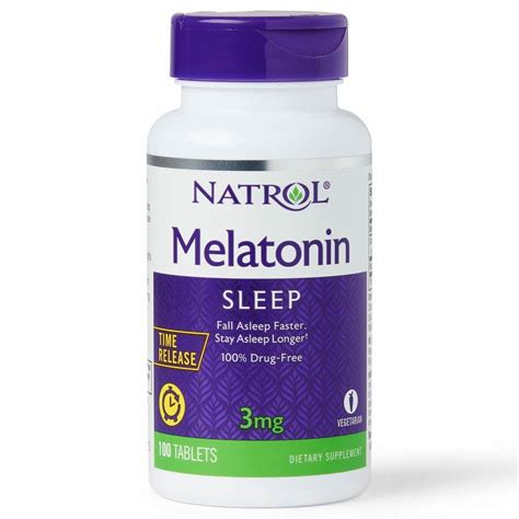 Melatonin 3mg Time Released Natrol - Bodystore