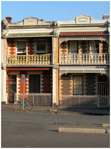 Melbourne terrace. Terrace housing was the 19th and 20th century version of the high-rise apartment block. ... The oldest surviving terrace house in Melbourne is Glass Terrace, 72-74 Gertrude Street, Fitzroy, while ... 