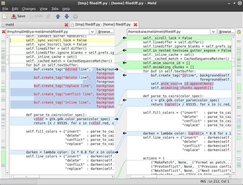 Meld Visual diff and merge tool. 