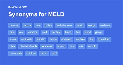 Melds synonyms, melds antonyms - FreeThesaurus.com