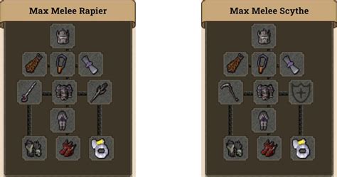 Melee weapon progression osrs. For melee, your at the point where upgrades start getting expensive. A torture would be the next feasible upgrade, followed by bandos tasset and chest plate. Other weapons like a hasta, abyssal bludgeon and such can be picked up as needed. For ranged, karil's armour, archers ring, a dragon crossbow with dragon bolts where needed, and a necklace ... 