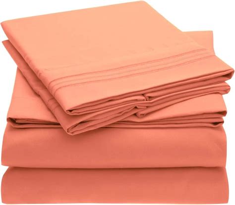 Mellanni Extra Deep Pocket Sheets Twin XL Size Sheet Set 3 Piece