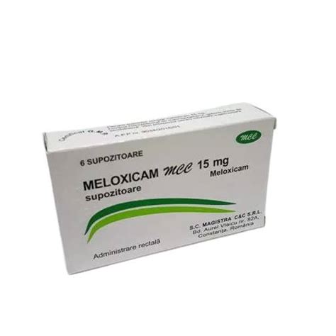 Meloxicam 15mg, 6 supozitoare, Magistra Dr.Max Farmacie
