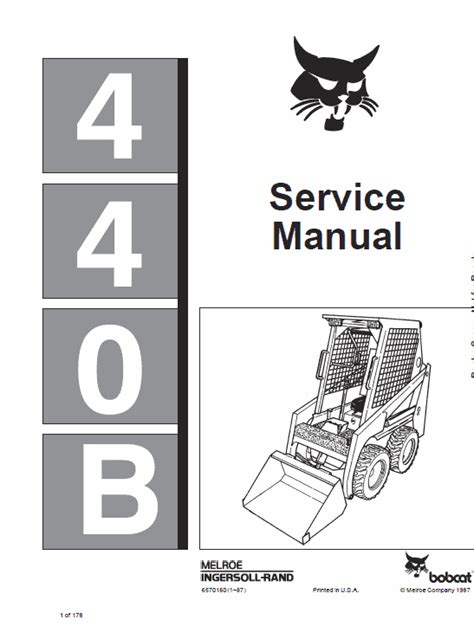 Melroe bobcat 440b skid steer manual. - Hitachi technical manual for zaxis zx85usb.