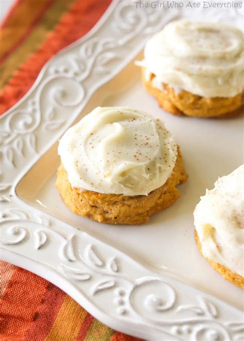 Melt in Your Mouth Pumpkin Cookies - The Girl Who …