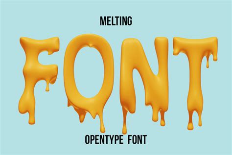 Melting Font OpenType Typeface