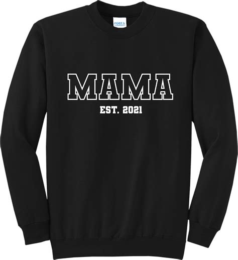 Mema Gift First Time Mema Est 2024 Crewneck Sweatshirts