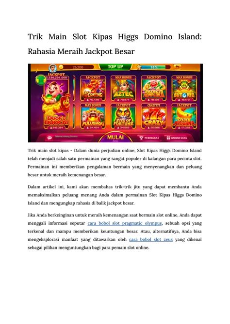 Memberikan diskon besar untuk 4 angka. Trik main game slot biar.