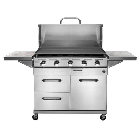 Cuisinart CGG-501 Gourmet Gas Griddle, Two-Burner. Visit the Cuisinart Store. 4.5 491 ratings. -14% $15394. List Price: $179.99. FREE Returns. Available at a lower price from other sellers that may not offer free Prime shipping. Color: Gourmet Gas Griddle, Two-Burner. Size: Unit Dimensions: 19.5" x 20" x 9".