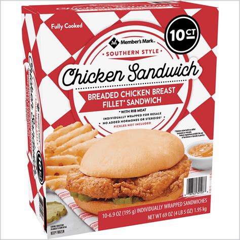 I just throw on a few pickles and mayo and it's good to go. These are good for the kids, or just good to have on a day when you don't feel like cooking. The sandwiches are individually wrapped and they are about the size of a Chik-Fil-A chicken sandwich. Don't forget to try these out and this review provided was not in anyway sponsored by ....