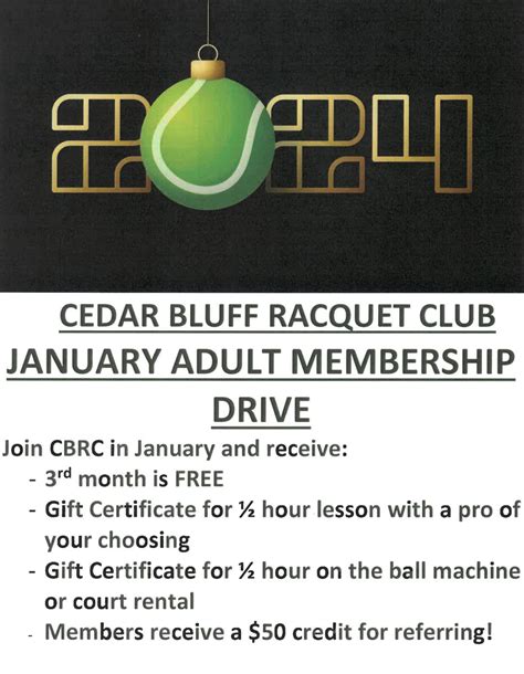 Memberships - Cedar Bluff Racquet Club