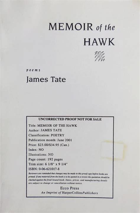 Download Memoir Of The Hawk By James Tate