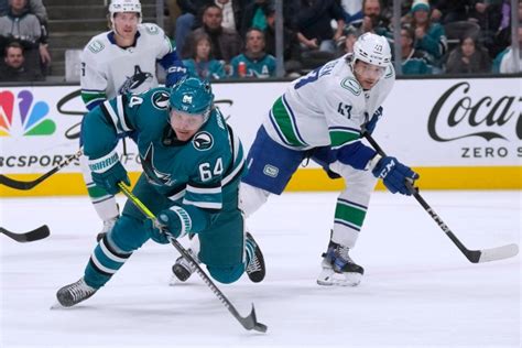 Memorable third period leads Sharks to feisty win over Vancouver Canucks